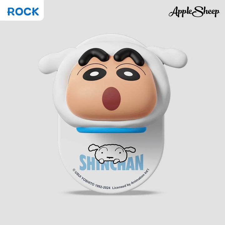 rock shinchan griptok กริ๊บต๊อก ชินจัง แม่เหล็ก ลายหมา ชิโร่ สีขาว shiro phone holder