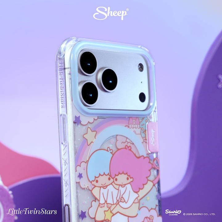 เคส ไอโฟน ลิตเติ้ลทวินสตาร์ ลายน่ารัก little twin stars iphone case magsafe ลิขสิทธิ์แท้ sanrio สีม่วง ซานริโอ้ 17 pro max