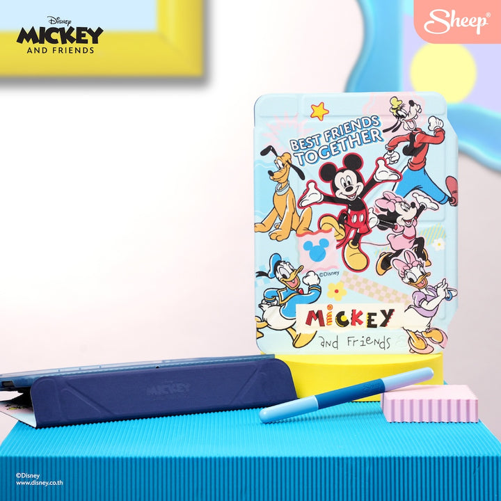 ipad case mickey mouse เคสไอแพด มิคกี้ เมาส์ สายเรียน สายจด แถมปากกา