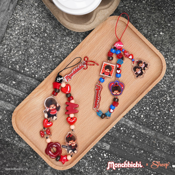 monchhichi charm สายห้อยมือถือ ม่อนชิชิ ลายน่ารัก ใช้คู่เคส ห้อยโทรศัพท์