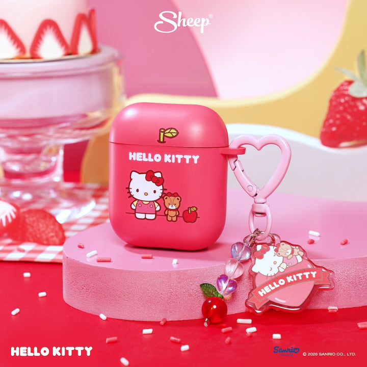 คิตตี้ เคส แอร์พอด airpods case hello kitty สีแดง ชมพู ลิขสิทธิ์แท้ sanrio ของแท้ ซานริโอ้ พร้อมส่ง