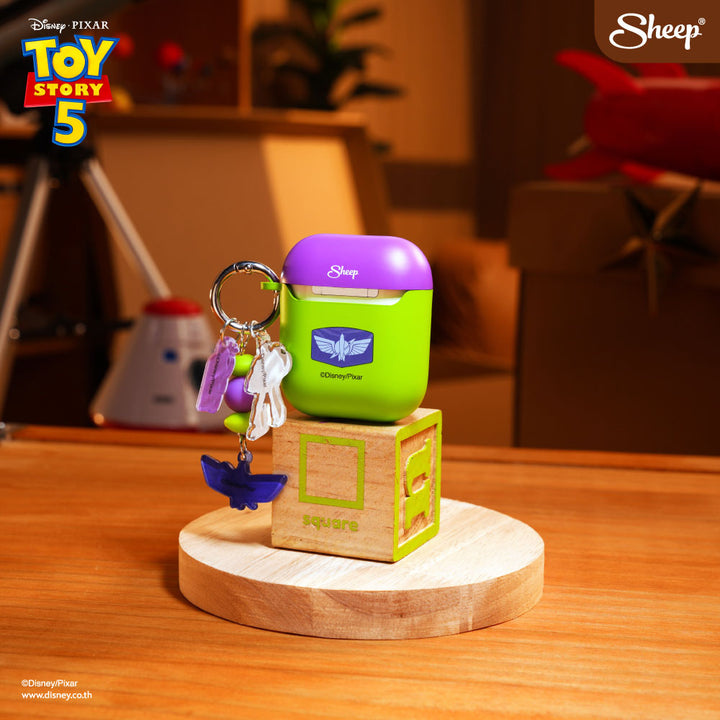 ลิขสิทธิ์แท้ ดิสนีย์ Disney Toy Story 5 เคส case ของสะสม ทอย สตอรี่ airpods แอร์พอด buzz สี เขียว ม่วง keyring