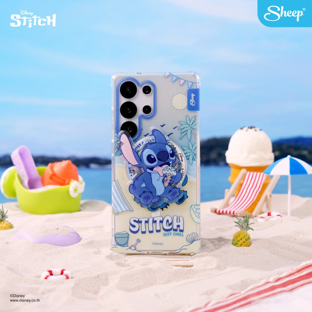 เคสกันกระแทกลวดลาย Stitch ลิขสิทธิ์แท้ ชาร์จไร้สายได้ เคส Samsung Stitch