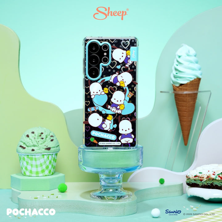 pochacco magsafe samsung case sketch ลายน่ารัก เคส ซัมซุง โปเชโกะ สีเขียว ลิขสิทธิ์แท้ sanrio ซานริโอ้ กันกระแทก