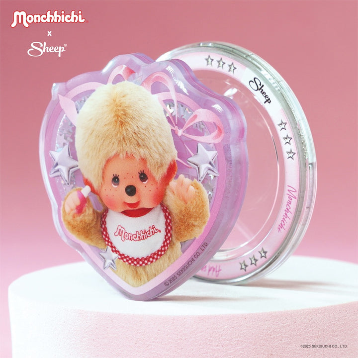 ที่แปะมือถือ ม่อนชิชิ สีเบจ ทอง monchhichi beige sheep phone grip magsafe มอนชิชิ ชมพู เขย่าได้ accessories