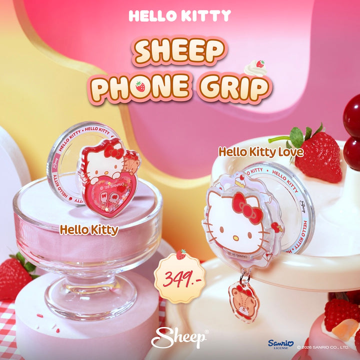 sheep phone grip hello kitty คิตตี้ ใช้คู่เคส sanrio magsafe griptok ที่แปะมือถือ หมุน เขย่า ได้ ลิขสิทธิ์แท้ ซานริโอ้