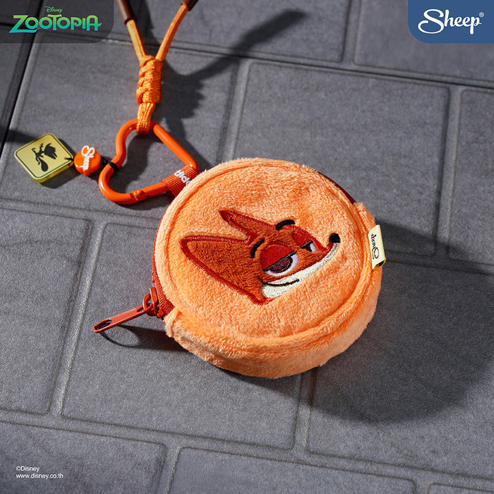mini gadget bag zootopia สีส้ม จิ้งจอก นิค ซูโทเปีย nick wilde พวงกุญแจกระเป๋า มีตะขอห้อย