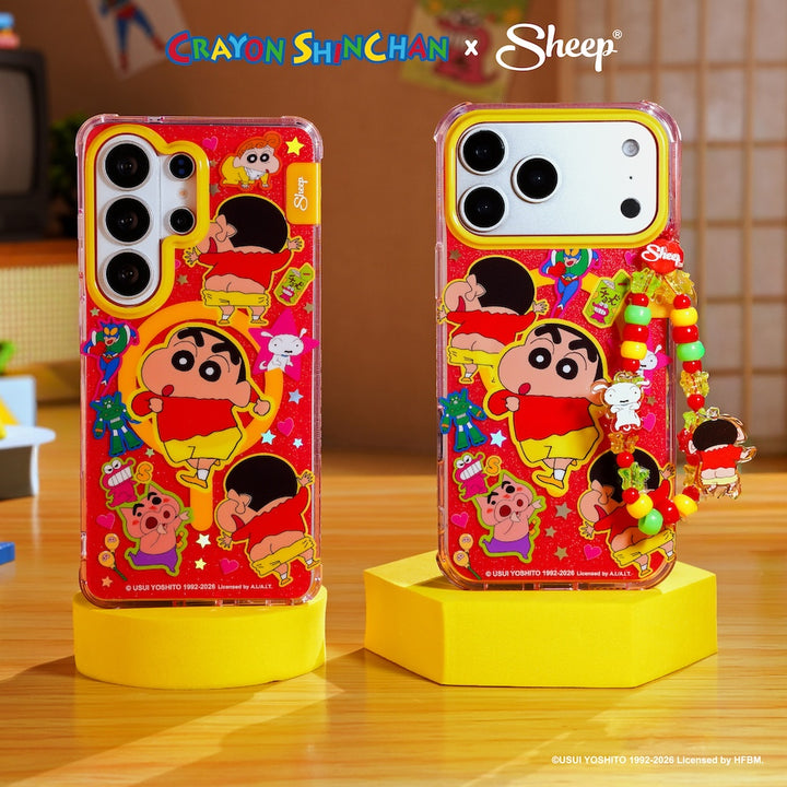 เคส เครยอน ชินจัง จอมแก่น ไอโฟน ซัมซุง สีแดง ลายน่ารัก crayon shinchan samsung case magsafe ลิขสิทธิ์แท้ กันกระแทก