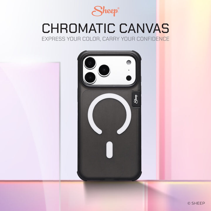 เคสใส สีดำ ไอโฟน iphone magsafe case chromatic clear black กันกระแทก 17 pro max