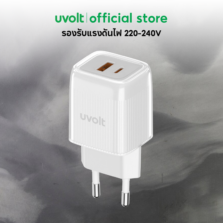 อะแดปเตอร์ชาร์จเร็ว 33W สำหรับ iPhone หัวชาร์จไอโฟนสีขาว ที่ชาร์จไอโฟน
