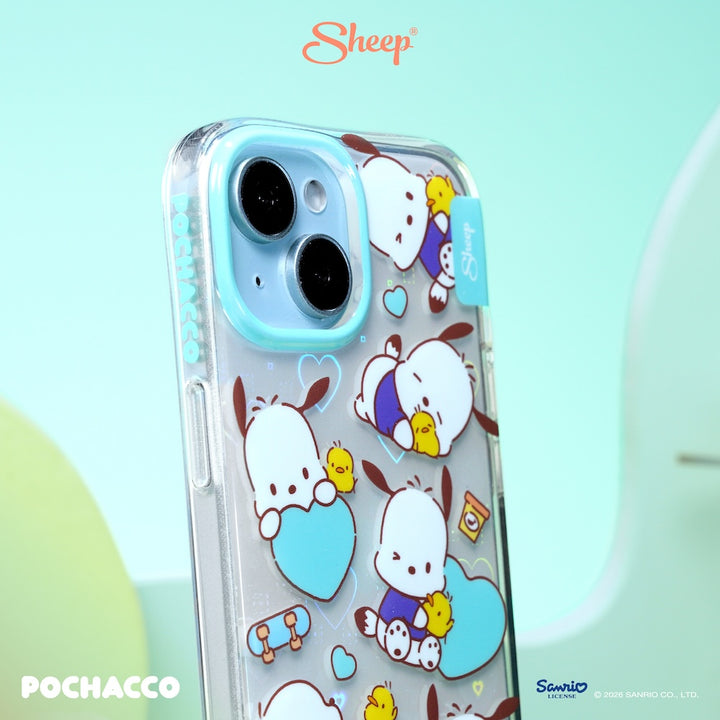 เคส โปเชโกะ ไอโฟน ลายน่ารัก pochacco iphone case sketch ลิขสิทธิ์แท้ sanrio สีเขียว ซานริโอ้ กันกระแทก