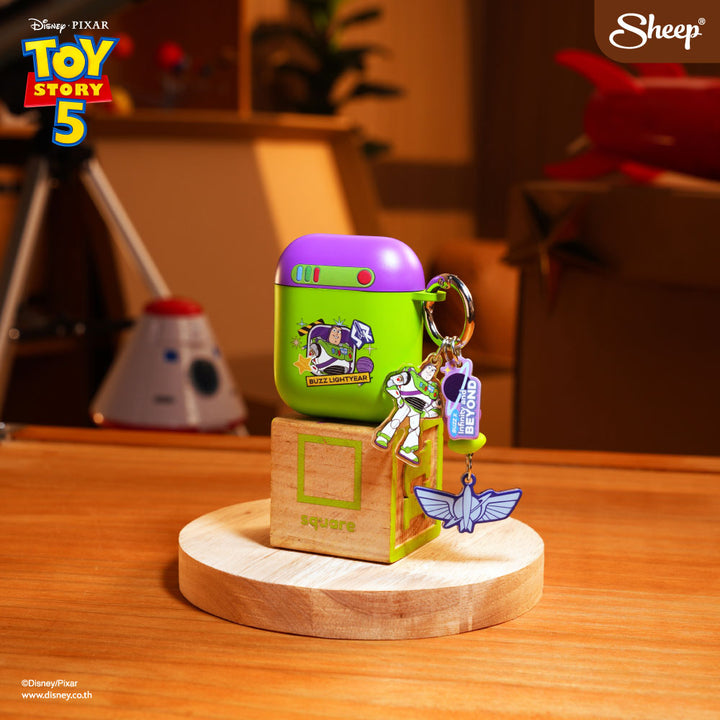 ทอย สตอรี่ airpods Toy Story 5 ลิขสิทธิ์แท้ ดิสนีย์ Disney เคส case ของสะสม แอร์พอด buzz สี เขียว ม่วง ของเล่น keyring
