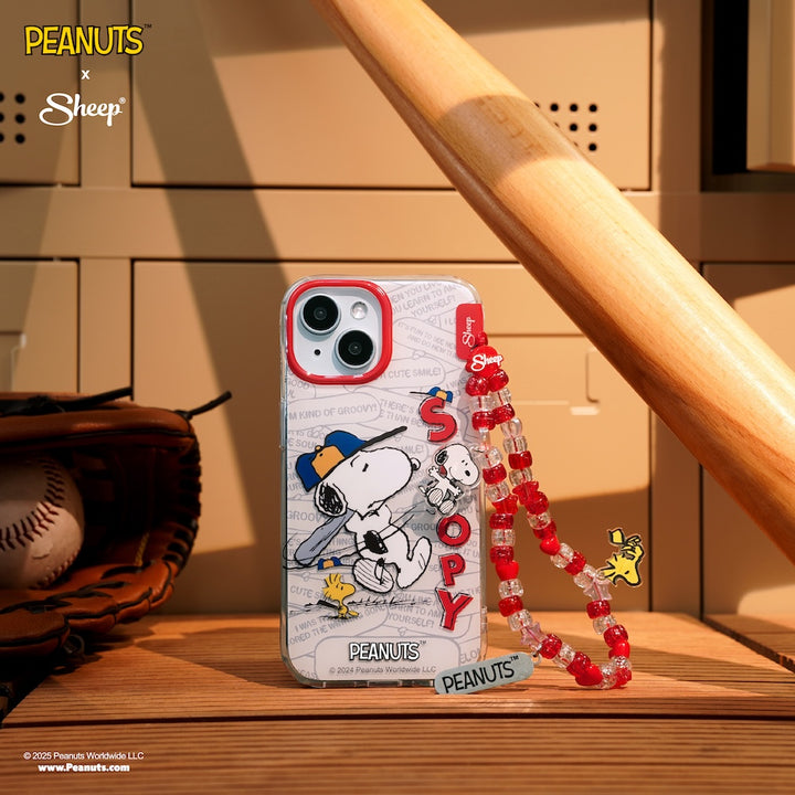 เคสไอโฟน snoopy iPhone Case Peanuts เคสไอโฟน สนูปปี้ตีเบสบอล มีของแถม Snoopy Gadgets