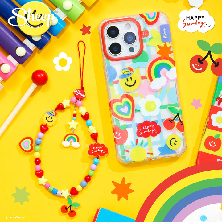 Case iPhone MagSafe เคส HAPPY SUNDAY สายคล้อง Happy sunday เคสน่ารักกันกระแทก