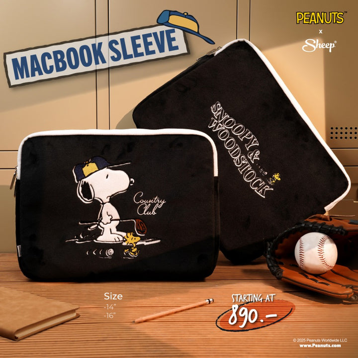 Sleeve Peanuts กระเป๋าใส่คอม Snoopy กระเป๋า Peanuts ลิขสิทธิ์แท้