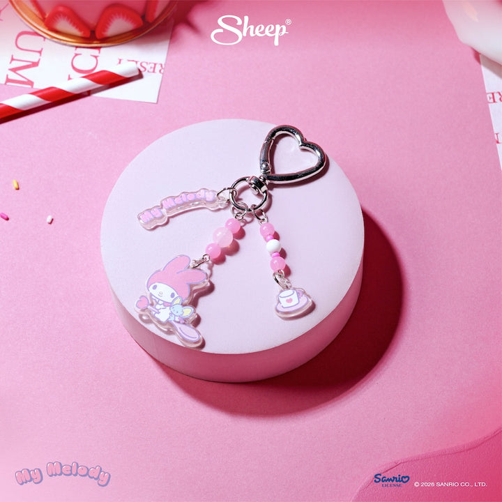 เคสแอร์พอด มายเมโลดี้ พร้อมส่ง my melody ลิขสิทธิ์แท้ sanrio airpods case สีชมพู แถม keyring พวงกุญแจ