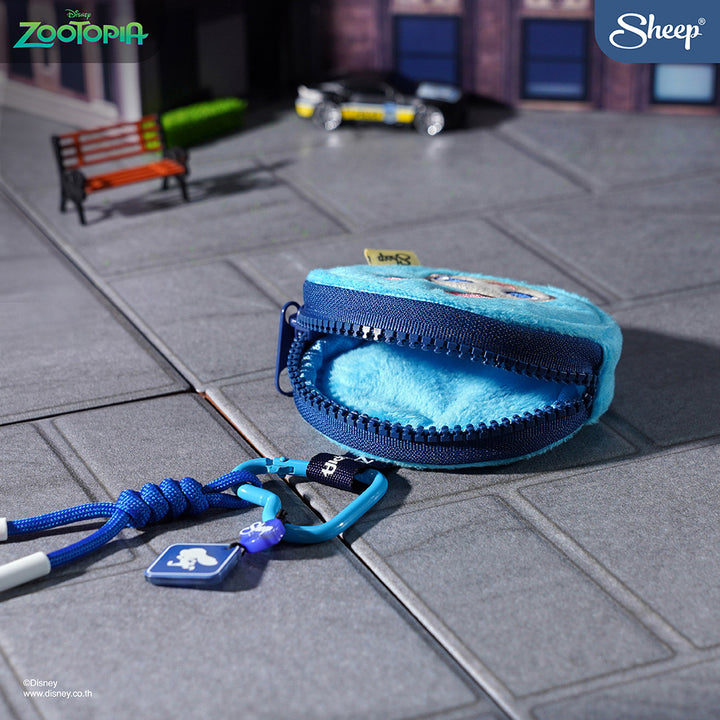 พวงกุญแจกระเป๋า สีฟ้า จูดี้ zootopia judy hopps กระต่าย ซูโทเปีย mini gadget bag มีตะขอห้อย