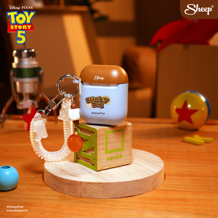 แอร์พอด slinky dog ของเล่น ทอย สตอรี่ airpods Toy Story 5 ลิขสิทธิ์แท้ ดิสนีย์ Disney เคส case ของสะสม สี ฟ้า น้ำตาล keyring