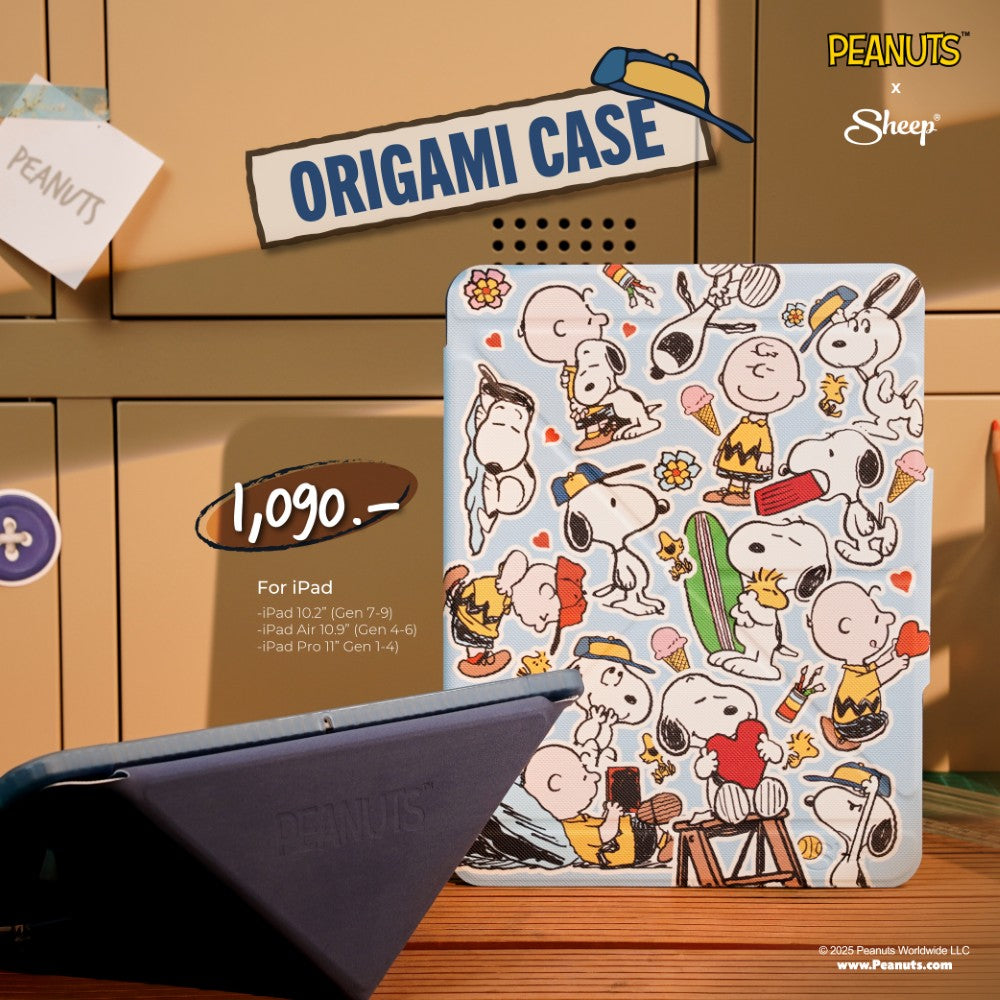 iPad Peanuts เคสคอลแลป Peanuts  เคสไอแพด แนวตั้ง แนวนอน