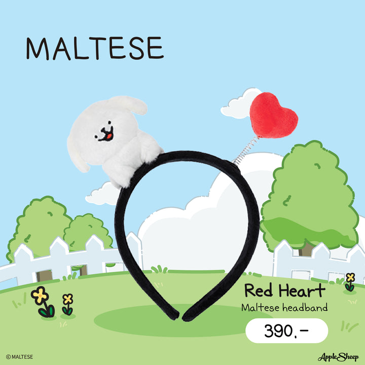 ที่คาดผมตุ๊กตาน้องหมา Maltese ลิขสิทธิ์แท้ พร้อมส่ง Maltese Headband