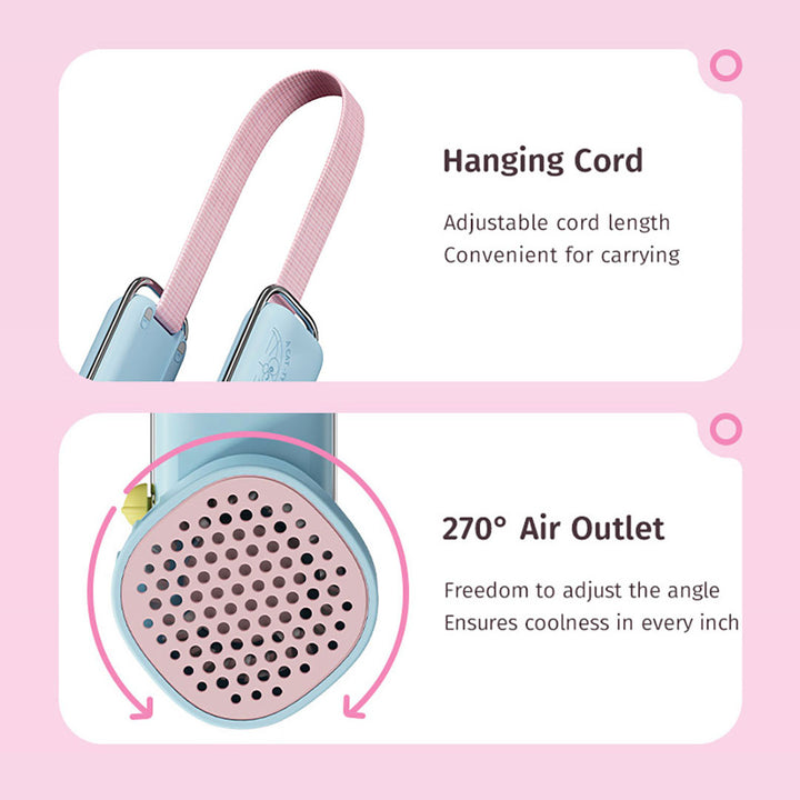 ของใช้ พัดลม คล้องคอ โดเรม่อน Rock Doraemon Hanging Neck Fan