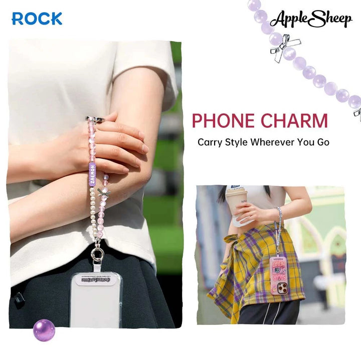 Rock shinchan กล่องสุ่ม ชินจัง สายคล้องโทรศัพท์ phone charm ห้อยมือถือ blind box