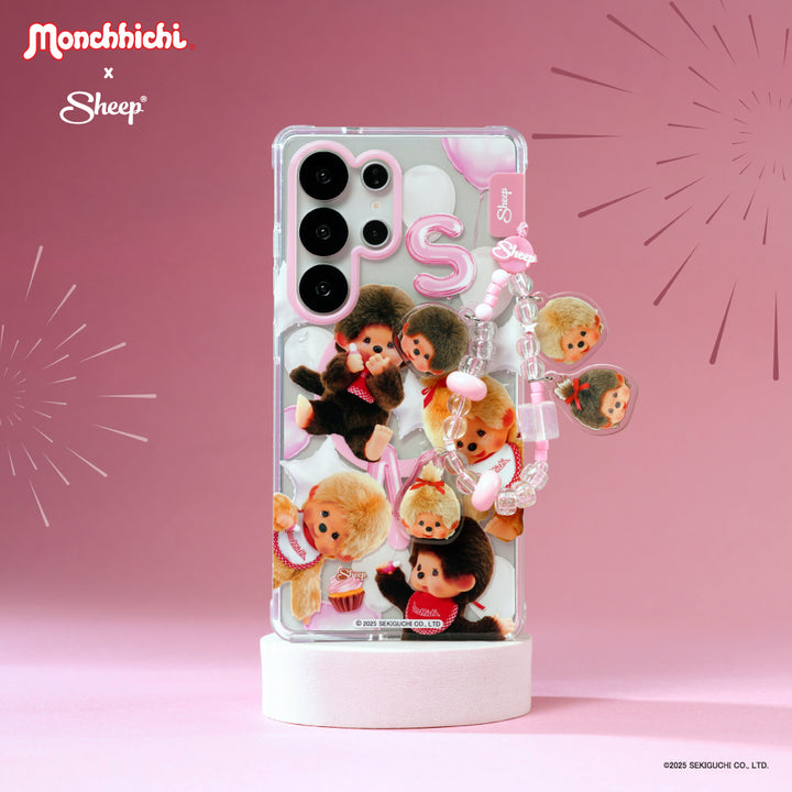 sheep sketch monchhichi เคส สีชมพู ม่อนชิชิ สีเบจ ทอง มอนชิชิ beige ซัมซุง samsung case