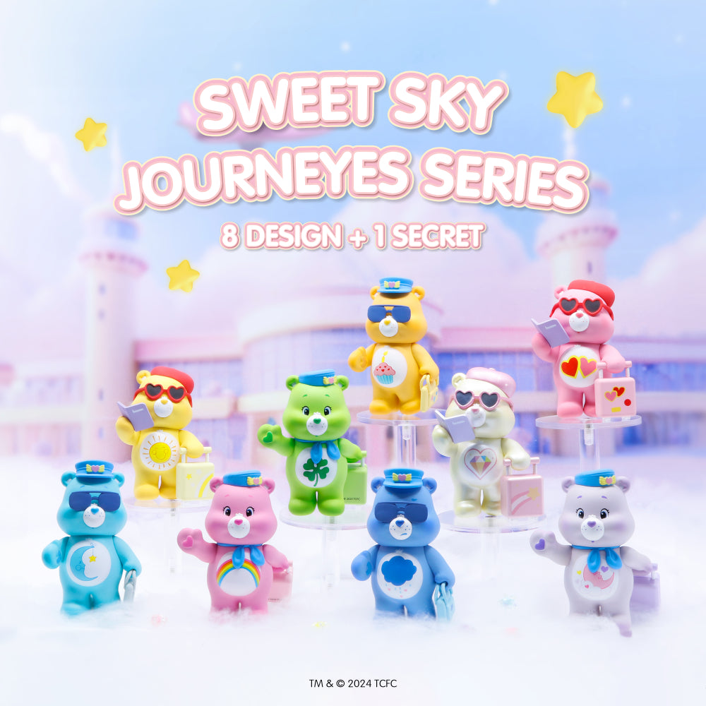 กล่องสุ่มแคร์แบร์ Care Bears Airline Sweet Sky Journey Series รวม 8 แบบ ลิขสิทธิ์แท้ Take Toys