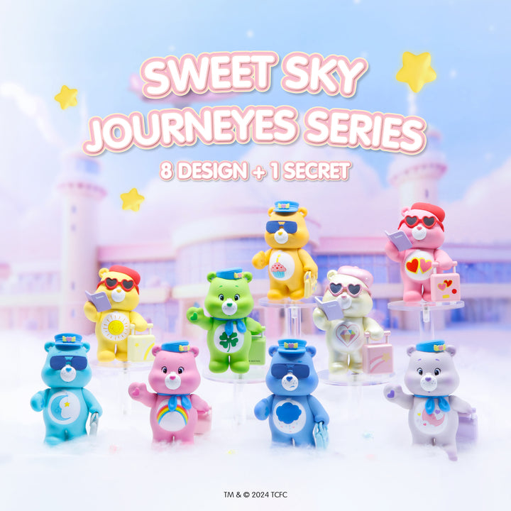 กล่องสุ่มแคร์แบร์ Care Bears Airline Sweet Sky Journey Series รวม 8 แบบ ลิขสิทธิ์แท้ Take Toys