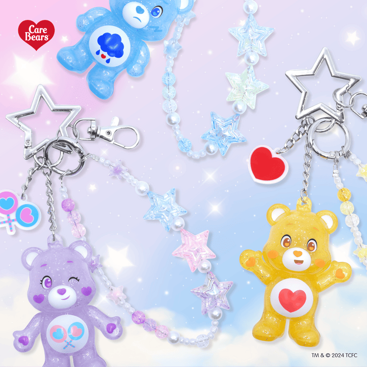 สายห้อยข้อมือลูกปัด Charm Care Bears 10 สี Sweet Dream Bear, Funshine Bear