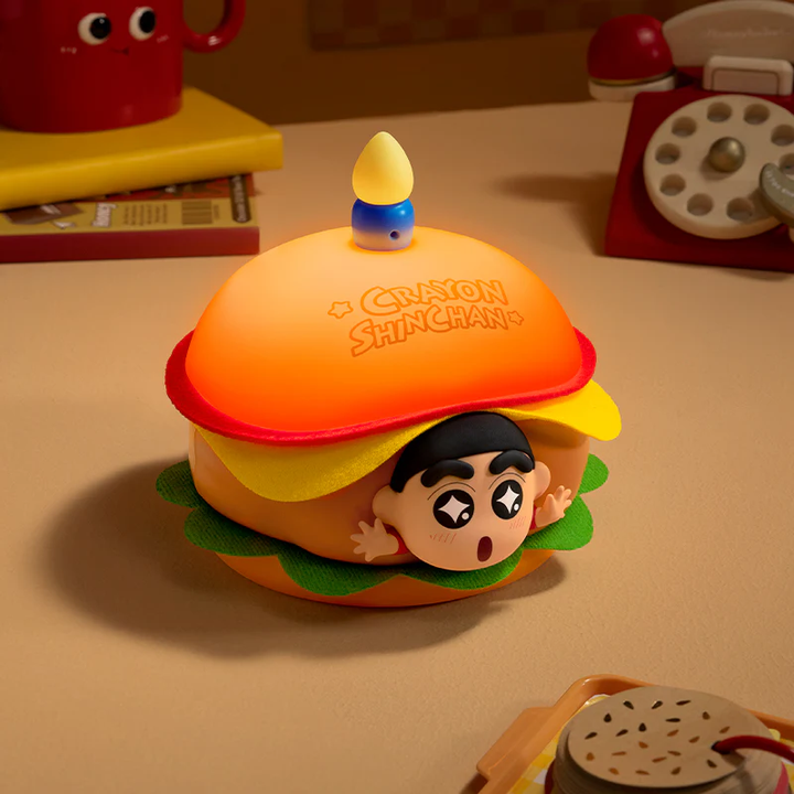 crayon shinchan lamp โคมไฟ ชินจัง แฮมเบอร์เกอร์ martube ของขวัญ hamburger