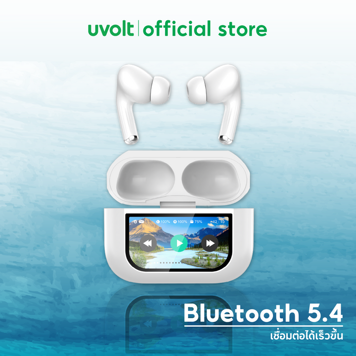 Uvolt หูฟังฟังเพลง หูฟังเกมมิ่ง หูฟังเชื่อมต่อเร็ว Bluetooth หูฟังมีไมค์ หูฟังสเตอริโอ