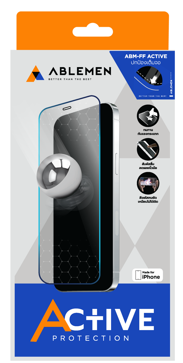 ฟิล์มกระจก กันกระแทก Samsung Ablemen ฟิล์มกันกระแทก ภาพคมชัด กันรอยขีดข่วน