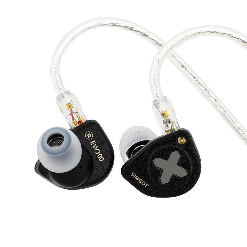 simgot หูฟัง อินเอียร์ iems สีดำ 3 ไดรเวอร์ inear เสียงดี เบสแน่น type-c