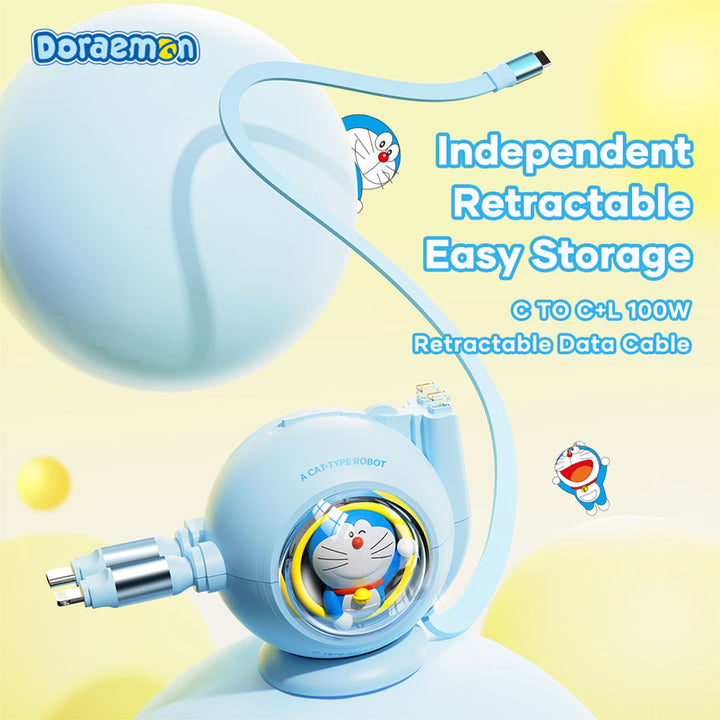 gadget โดราเอม่อน สายชาร์จ มือถือ iPhone Rock Doraemon ขนาดพกพา