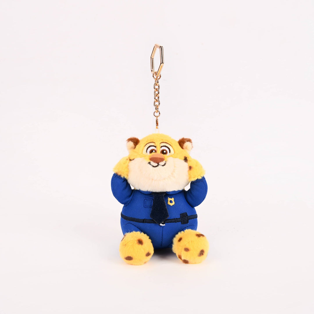 พวงกุญแจ ตุ๊กตา officer clawhauser zootopia disney keychain ดิสนีย์ เสือชีตาห์