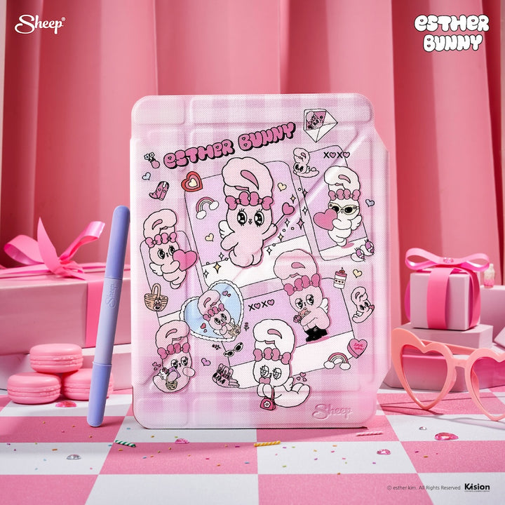 เคสไอแพด esther bunny license เคสไอแพดน่ารัก เคสแถมปลอกปากกา