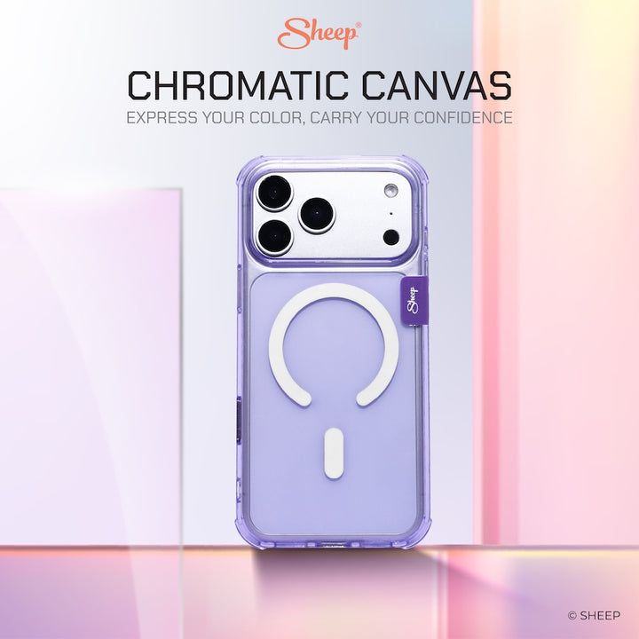 เคสใส สีม่วง iphone magsafe case ไอโฟน กันกระแทก chromatic clear purple 17 pro max