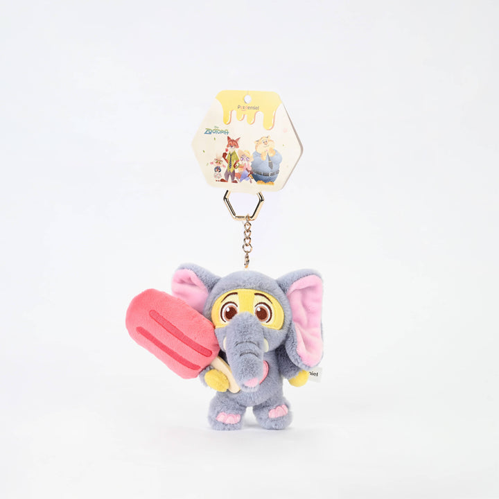 พวงกุญแจ ตุ๊กตา ช้าง น่ารัก พวงกุญแจ ดิสนีย์ ลิขสิทธิ์ zootopia finnick Keychain ซูโทเปีย