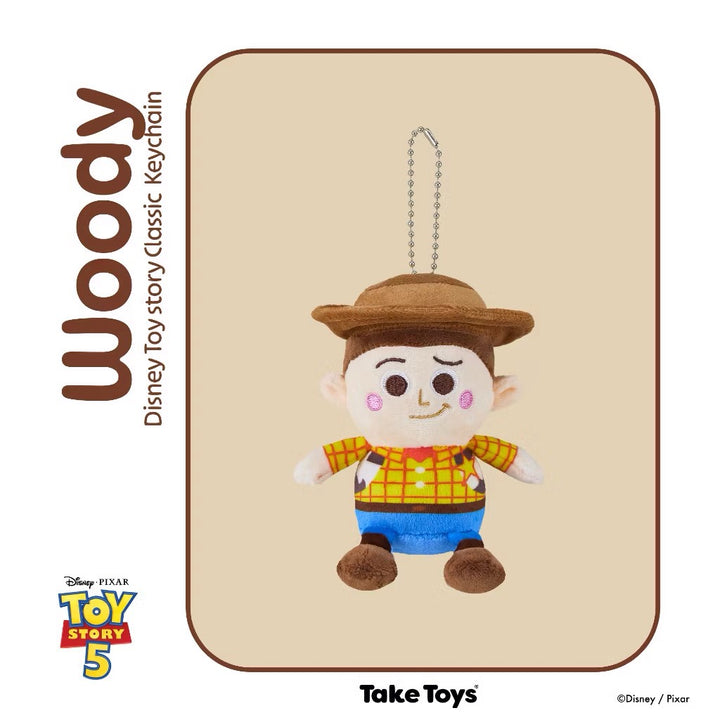 พวงกุญแจ ตุ๊กตา toy story woody วู้ดดี้ take toys ลิขสิทธิ์แท้ disney pixar