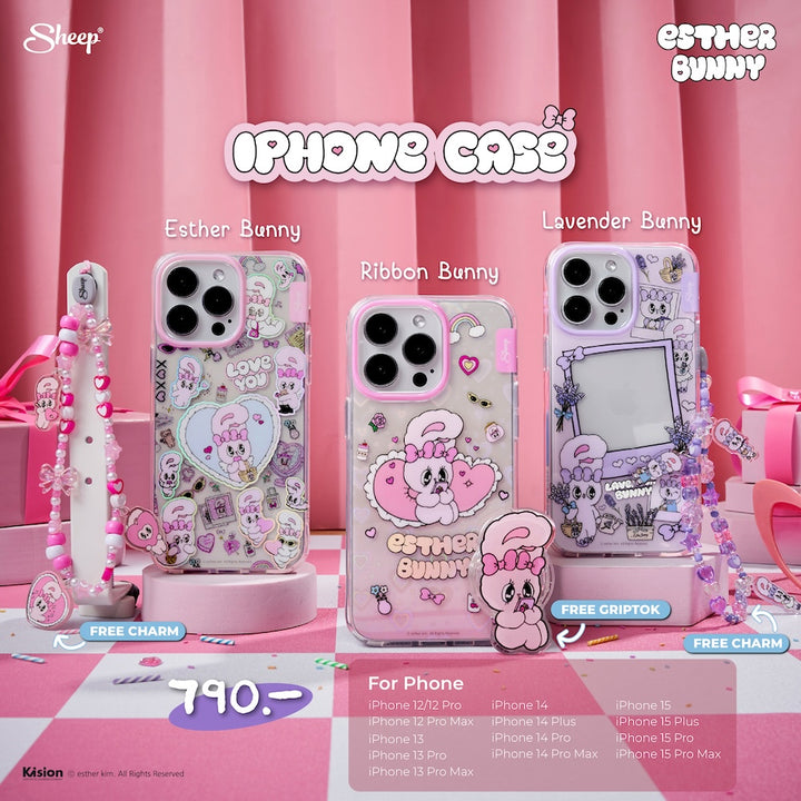 Esther Bunny เคสเอสเธอร์บันนี่ เคสไอโฟน เคสสีชมพู ส่งฟรี esther case