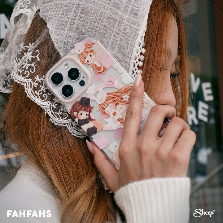 FAHFAHSWORLD เคสไอโฟนพาสเทล เคสไอโฟนมีของแถม