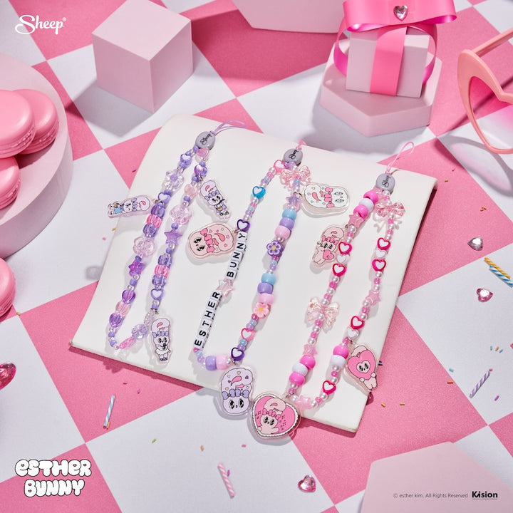 เอสเธอร์บันนี่ Charm พวงกุญแจ สายคล้องโทรศัพท์มือถือ ของน่ารัก