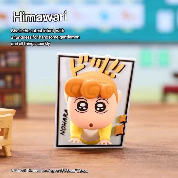 ของสะสมชินจัง แม่เหล็กติดตู้เย็น Rock blind box คอลเลกชัน Crayon Shinchan แม่เหล็กพรีเมียม ติดแน่นไม่หลุดง่าย