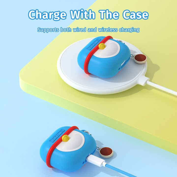 Rock เคสแอร์พอด Doraemon Airpods case โดเรม่อน ลิขสิทธิ์แท้ เคส หูฟังบลูทูธ