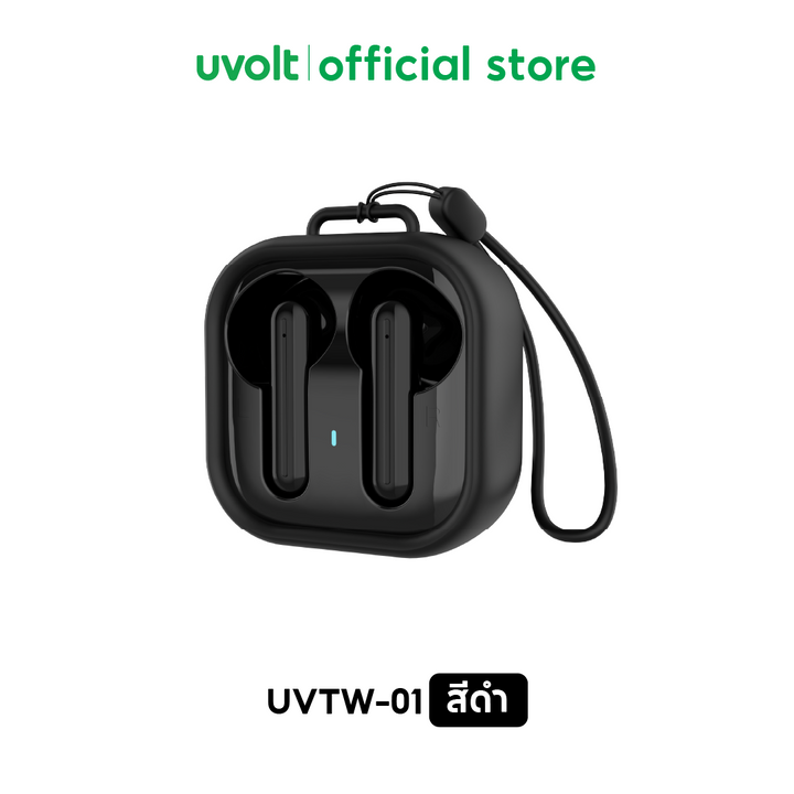หูฟังบลูทูธเชื่อมเร็ว Uvolt หูฟังมีไมค์ หูฟังฟังเพลง หูฟังเบา พกง่าย ใช้กับ iPhone Android