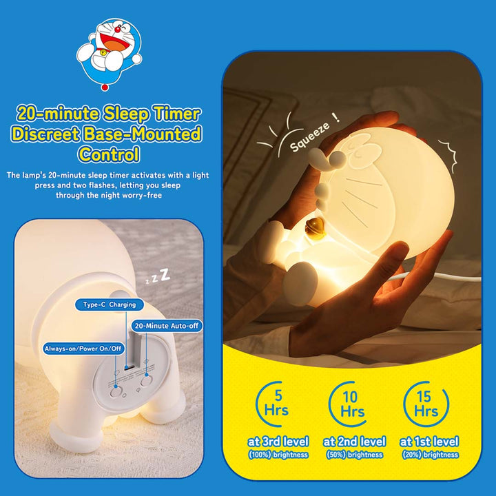 Rock Doraemon โดเรม่อน โคมไฟ กลางคืน โดราเอม่อน ห้องนอน อ่านหนังสือ