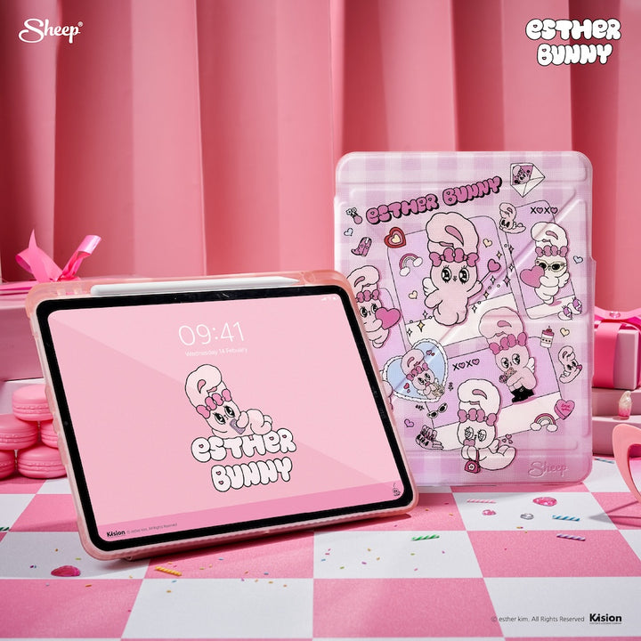 esther case เคสไอแพดน่ารัก esther bunny ipad เคสไอแพดสีชมพู
