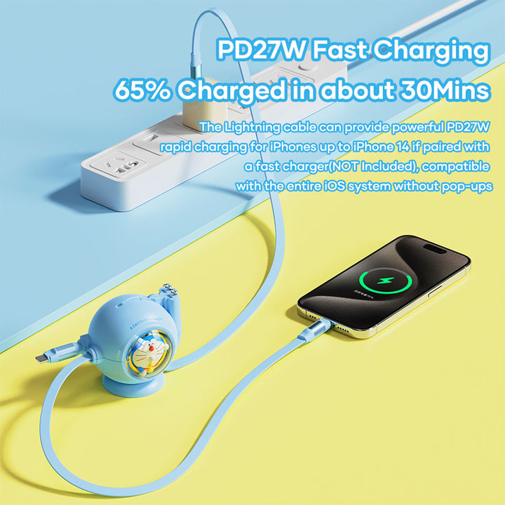 สายชาร์จ มือถือ Samsung โดเรม่อน Rock Doraemon ซิงค์ ข้อมูล USB