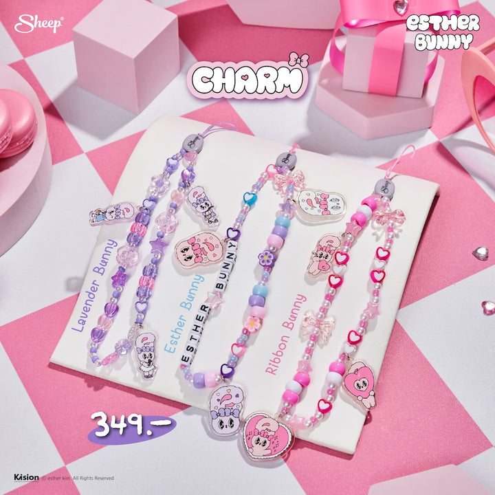 เอสเธอร์บันนี่ Charm พวงกุญแจ สายคล้องโทรศัพท์มือถือ ของน่ารัก